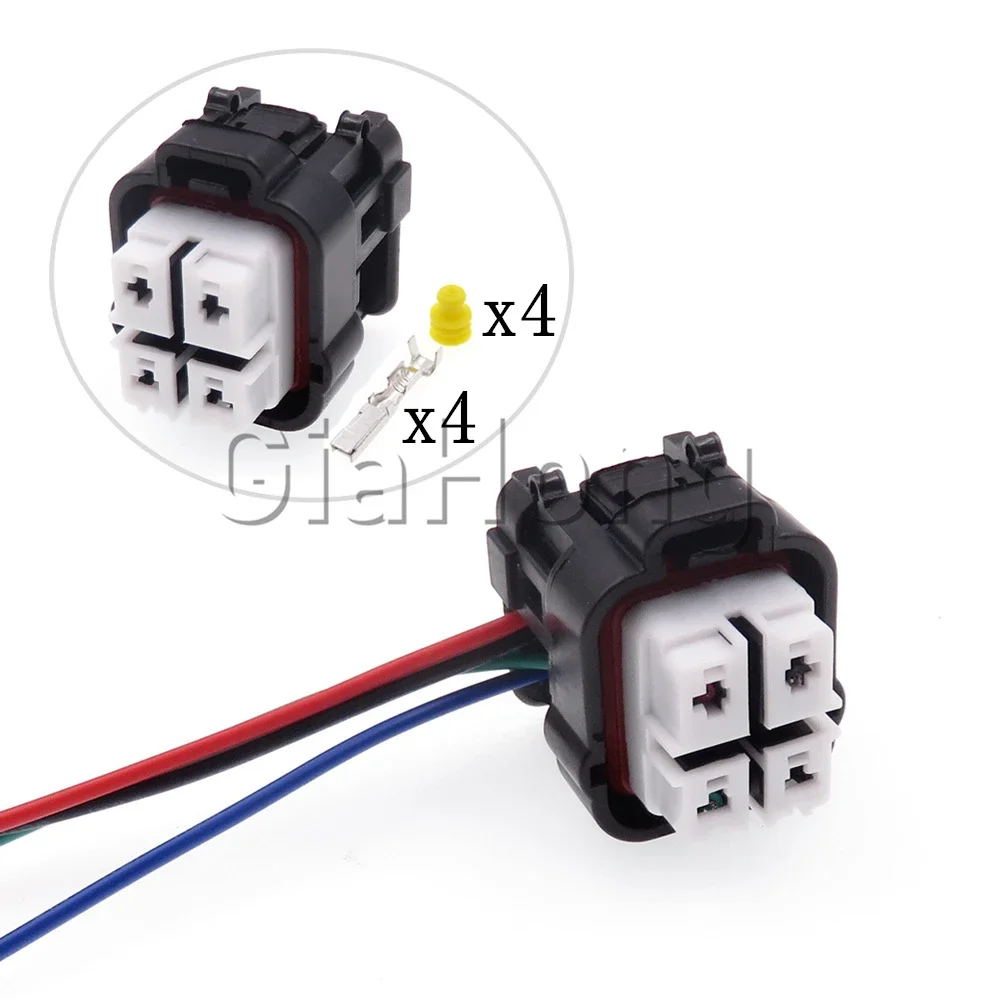 1 Set 4 Ways Parts 6195-0315 AC Assembly Pump Waterproof Socket For Toyota Mazda Automobile Fuel Pumps Sealed Connector