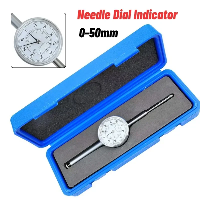 

For Precision Dial Indicator 0-50mm Range With 0.01mm Resolution Locking Screw Indicator Large Indicator Gauge Measuring Tool