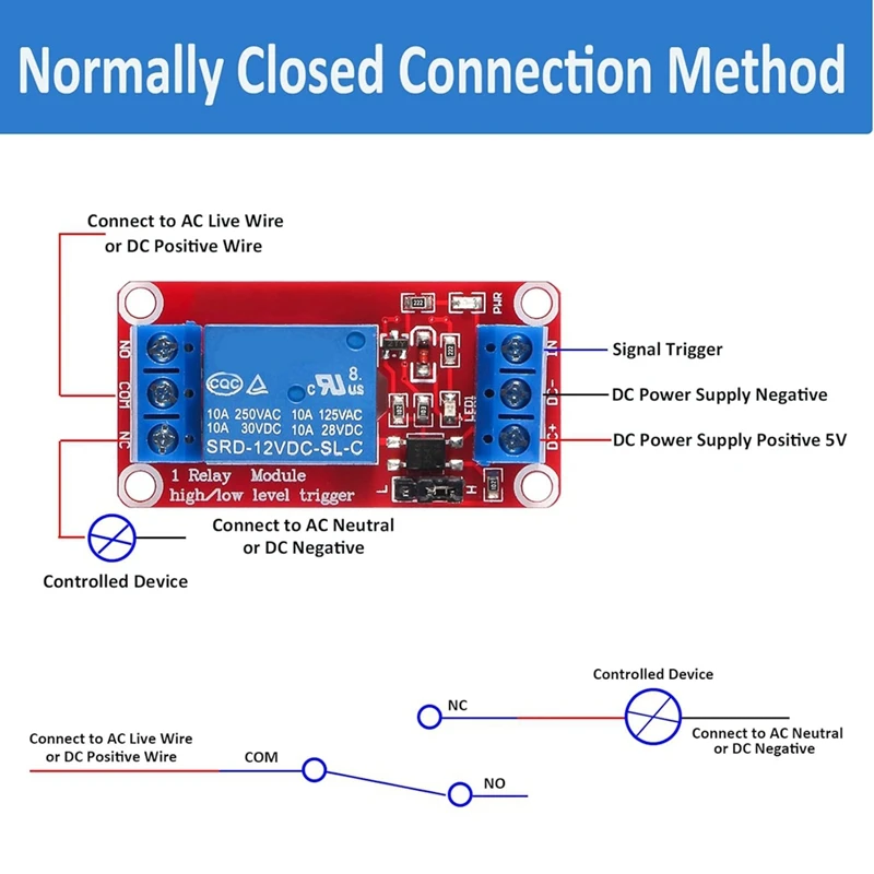 10 ชิ้นโมดูลรีเลย์ DC 12 โวลต์รีเลย์บอร์ด 1 ช่องพร้อมการแยก OPTOCOUPLER รองรับระดับสูงหรือต่ํา