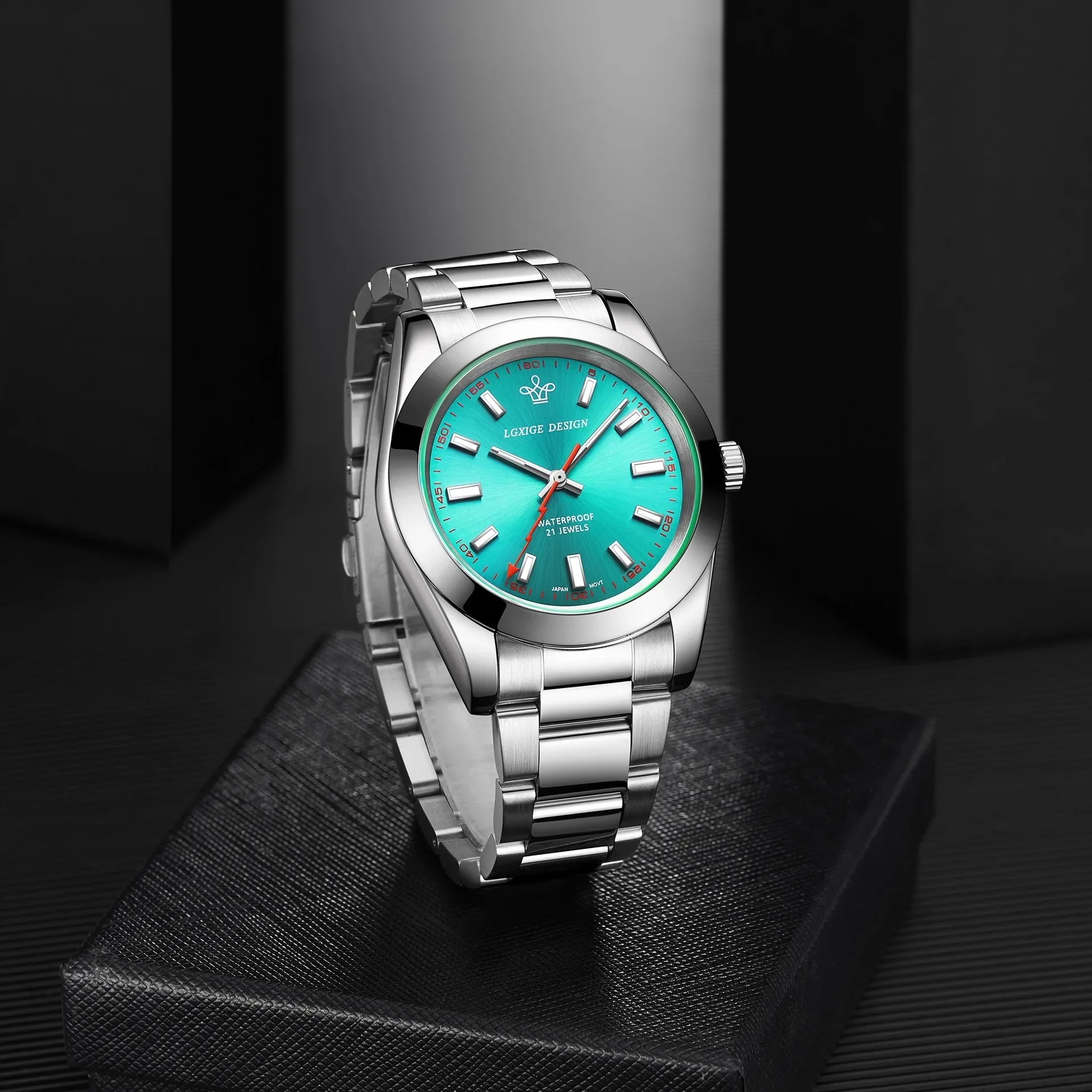 Automatic Movement Vintage Watches For Men Green Sapphire Glass Mechanical Wristwatches Watch Stainless Steel Waterproof 2025