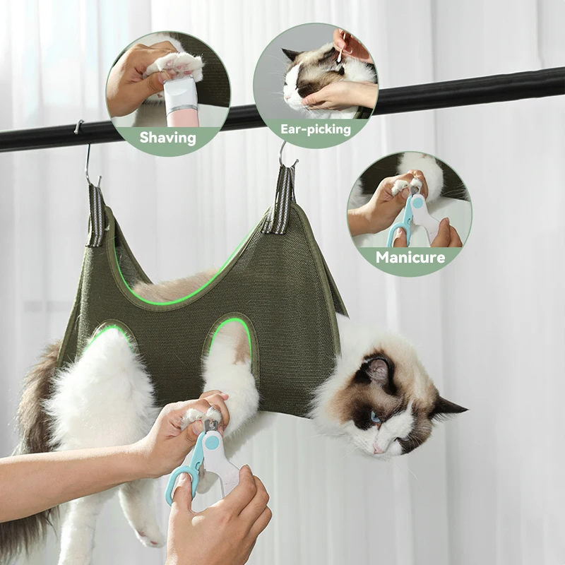 

Hot-selling pet cleaning beauty hammock cat puppy bathing nail trimming auxiliary tools pet supplies 2025 New