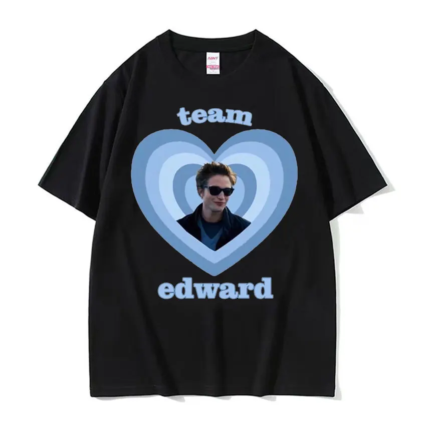 Twilight Team Edward Cullen Printed T-shirts Men Women Fashion Retro Short Sleeve T Shirt Casual 100% Cotton T-shirt Streetwear