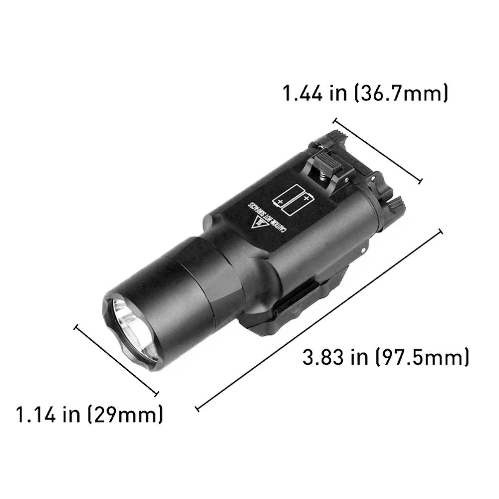 Imagem -05 - Ultra Tactical Pistol Light Surefir Lanterna Scout Luzes de Identificação do Capacete Airsoft Glock 17 19 X300 X300u