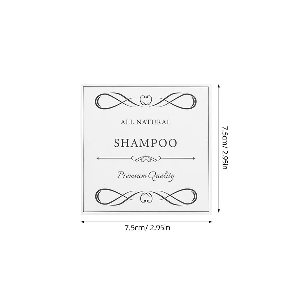 12Pcs Long-Lasting Waterproof PVC Labels for Hand Soap Dispensers Shampoo Bottles Dish Soap Containers Bathroom Jars Lotion