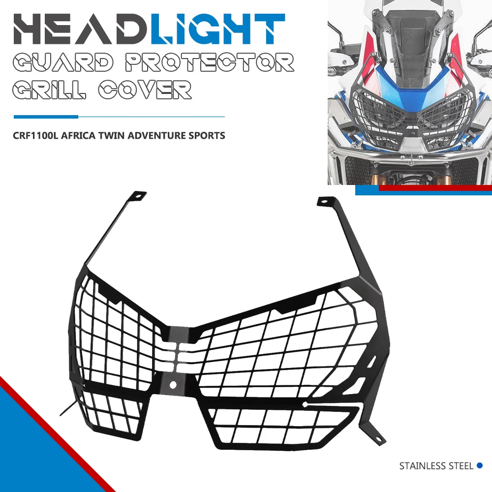 

Headlight Protection Grille FOR HONDA CRF1100L AFRICA TWIN ADVENTURE SPORTS Headlamp Shield Protector Mesh Grill Cover Guard