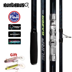Hunthouse 3PCS Surf Fishing Rod 4.05m 4.25m 40T Carbon Fiber Lure Weight 100-250g Spinning Light Full Fuji Part Ocean Saltwater