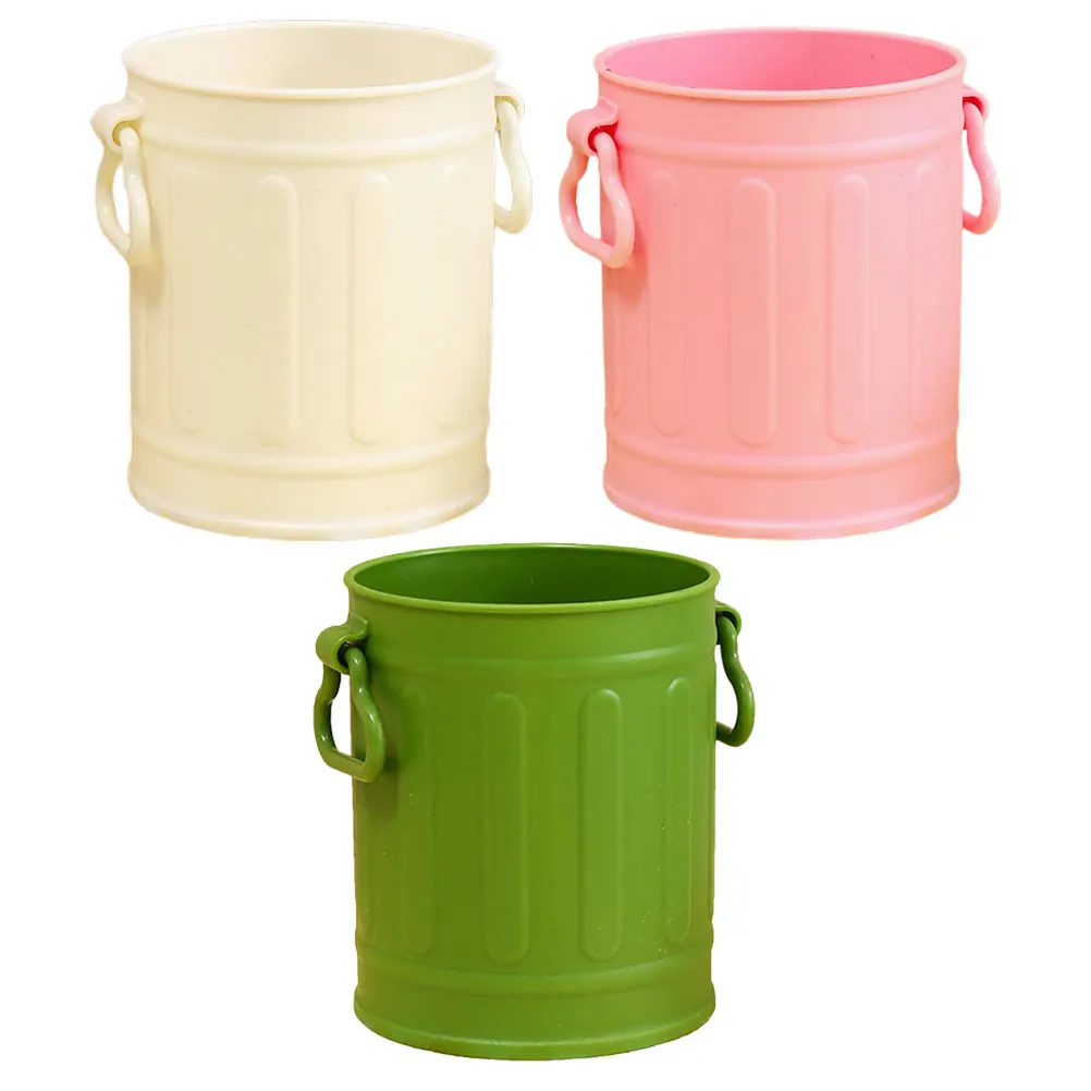 

3 Pcs Pen Storage Bucket Desk Cup Holder for Round Pencil Cups Makeup Brush Desktop