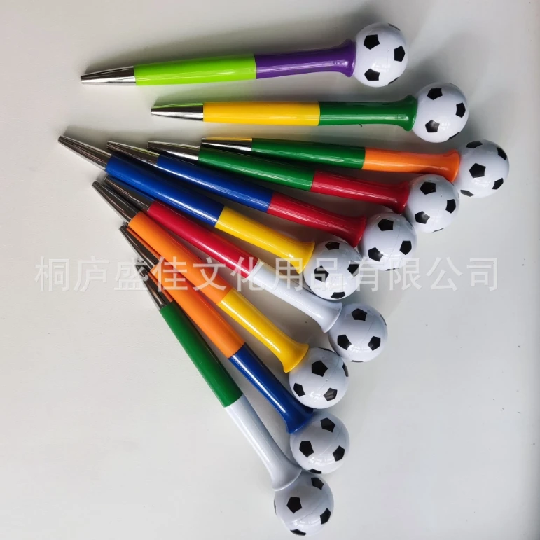 

10 Pcs Football Pen Creative Cartoon Stationery Desktop Accessories Ballpoint Plastic Ink Pens Cute