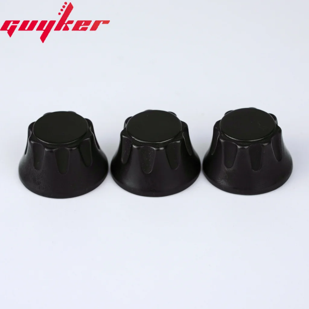 3PCS GUYKER Electric Guitar Bass Control Knobs Butterfly Style