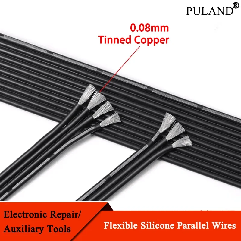 

2~20m Silicone Parallel Wire 30 28 26 24 22 20AWG Ultra Soft 2P 4P 6P 8P 10P 12P High Temperature Resistant Fexible Copper Cable