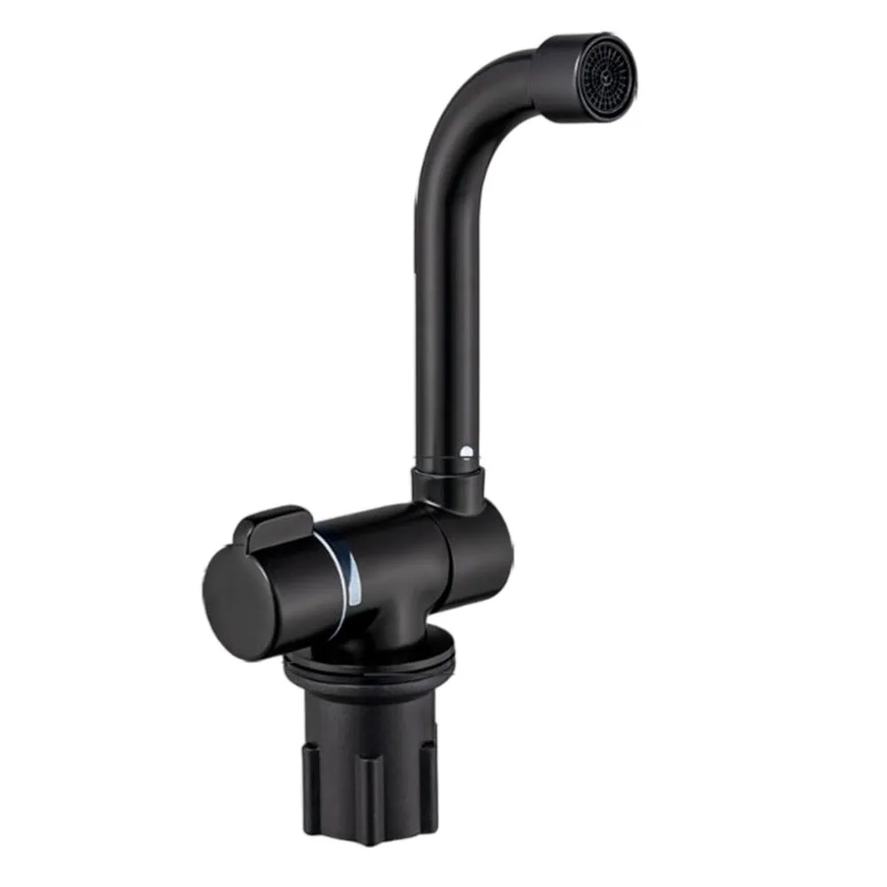 Rotating for rv Faucet with Covered Sink Fit and Foldable Design for Use in Recreational Vehicles Motorhomes and Marine Kitchens