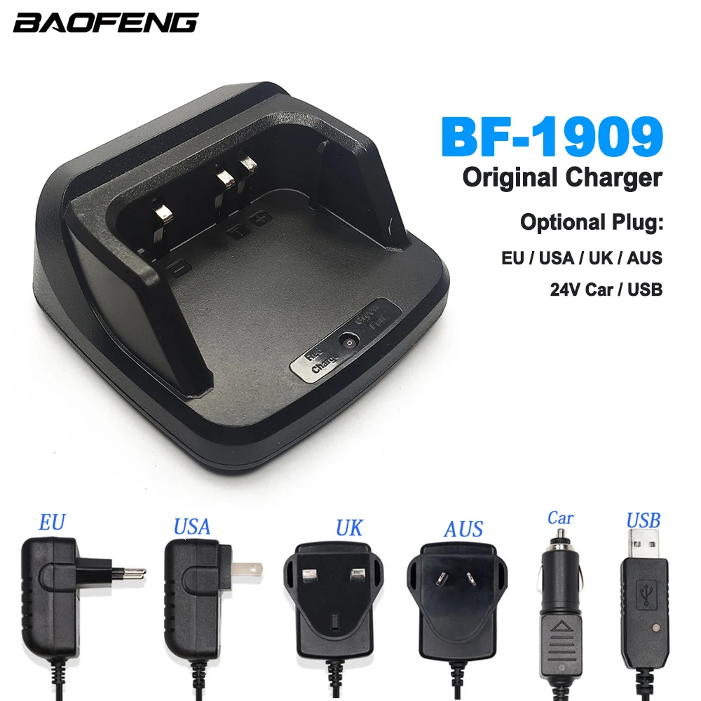 BaoFeng BF 1909 Walkie Talkie Battery Charger Long Range Two Way Radio Charger for BF-1909 Radio Transmitter