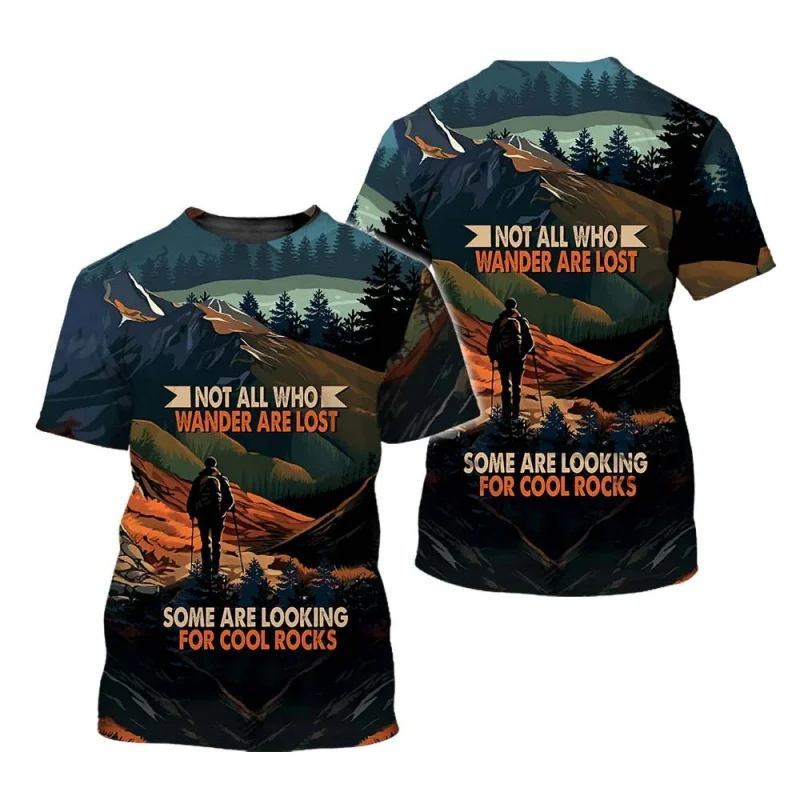 اسم مخصص المشي لمسافات طويلة الجبل التي شيرت للرجال اسم شخصي قصيرة الأكمام المشي لمسافات طويلة الجبلية تي شيرت هدية لمحبي المشي لمسافات طويلة #6