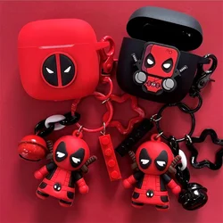 Marvel Deadpool Earphone Case For Huawei Freebuds Se 2 Silicone Wireless Bluetooth Earbuds Protector Cover With Keychain