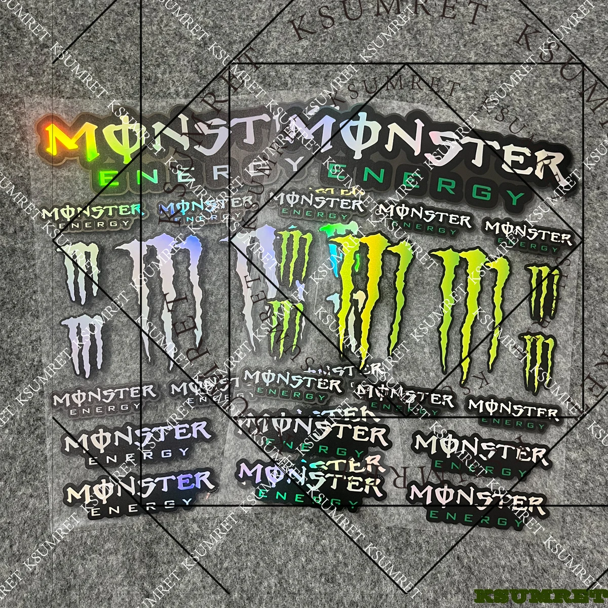 

Red Laser For Monster Energy Motorcycle Sticker Decals