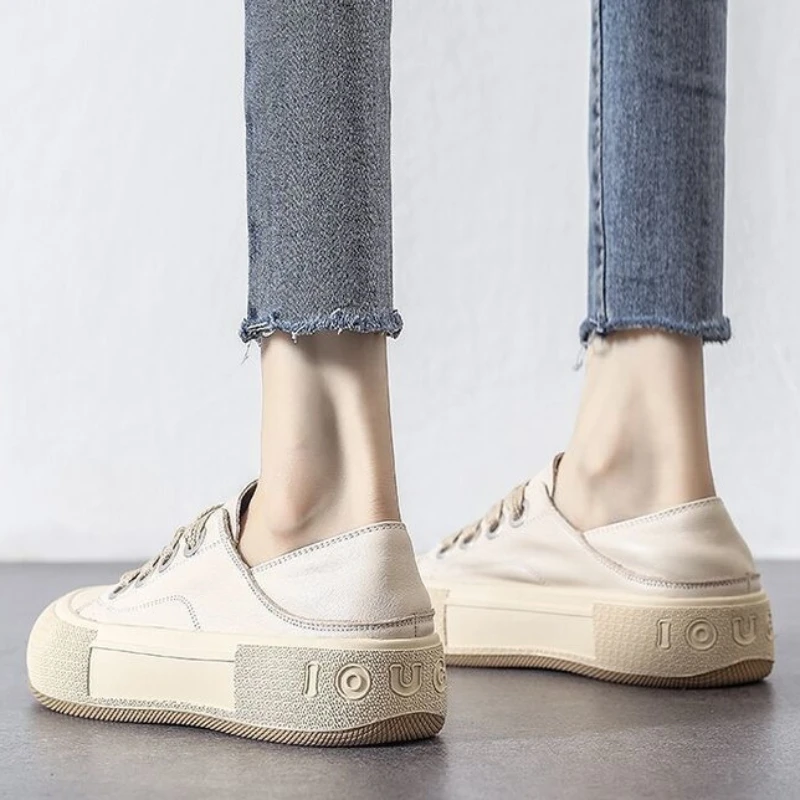 Modne masywne trampki trampki w stylu Retro buty damskie obuwie damskie płaski obcas trampki miękka, wiosenna wygodne buty damskie