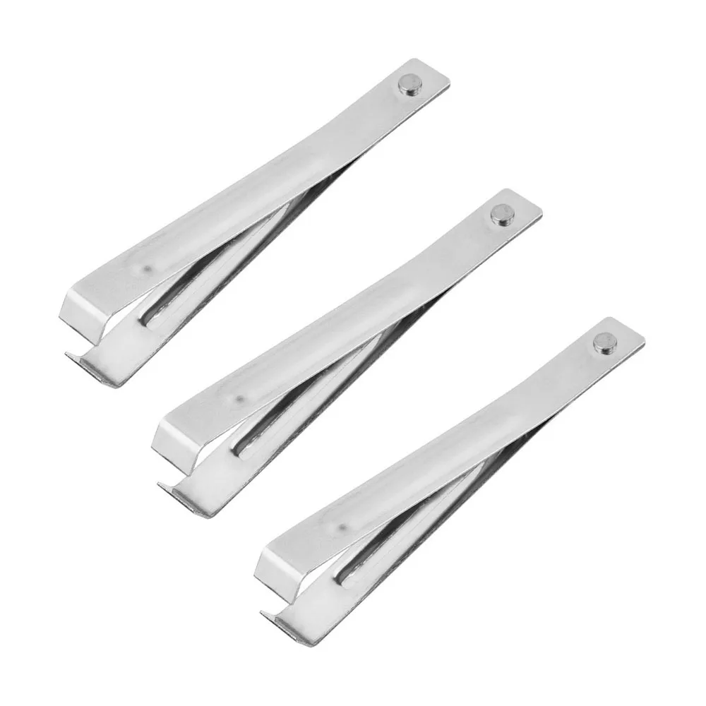 Edelstahl Knoblauch Schäler Schnell Peeling Haut Entferner Zupfen Clip Manuelle Pinzette Küche Gadgets 3PCS