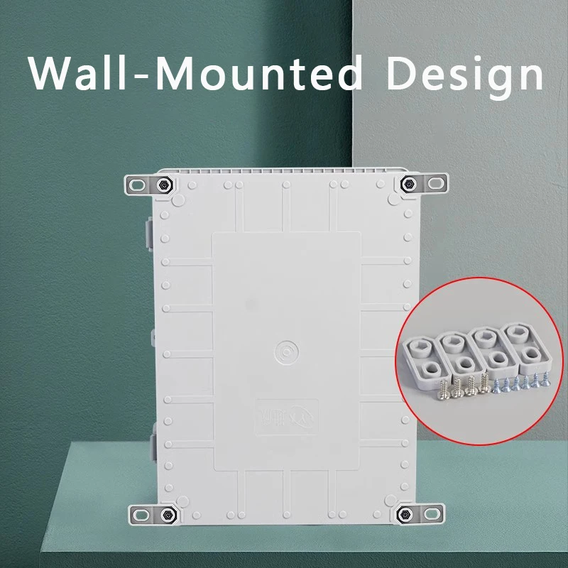 IP66 Waterproof Gray/Transparent Cover Enclosure Power Junction Box ABS Plastic Hinge Outdoor Electronic Distribution Box