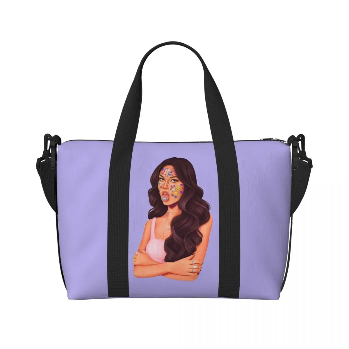 

Custom O-Olivia R-Rodrigos Beach Tote Bag for Women Extra Large Gym Carry On Cute Singer Travel Shopping Bags