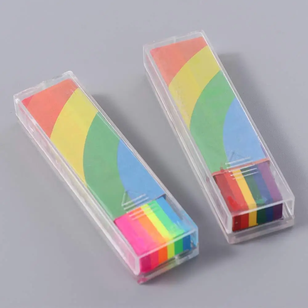 Palo de pintura facial de arco iris de parafina, pintura artística fluorescente lavable, pluma de maquillaje, crayones de pigmento de pintura facial Multicolor seguros