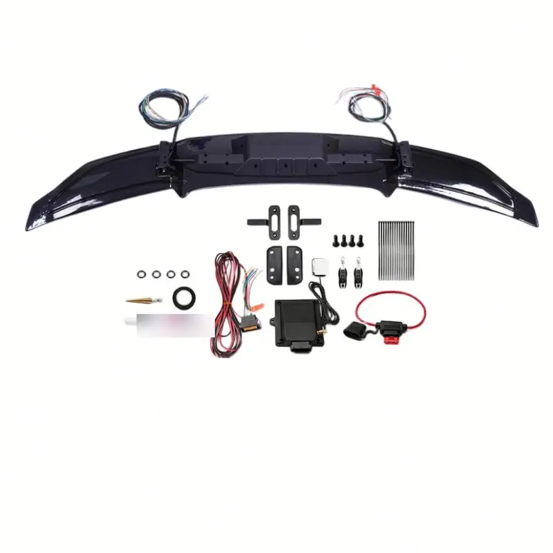 YW942 car modification: intelligent electric induction lifting tail, carbon fiber automatic spoiler, V-shaped