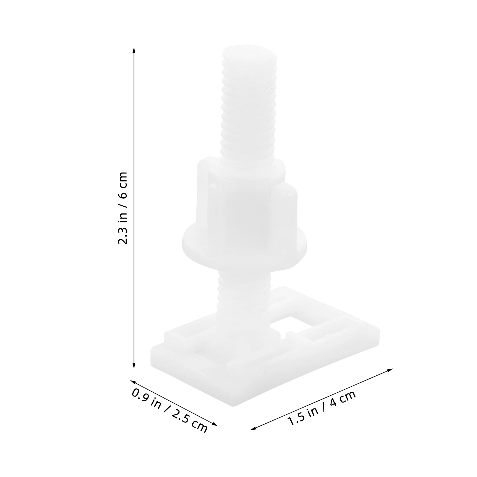 

1Pair Toilet Seat Covers Replacement Screw Plastic Fixing Repair Fitting Toilet Seat Mount Bolts Installation Replacement Parts