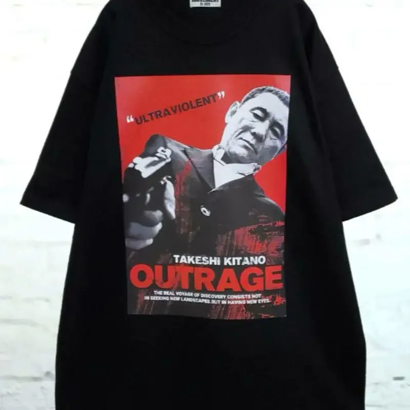 Takeshi Kitano T Shirt Xl Size Black From Japan New Movie Outrage