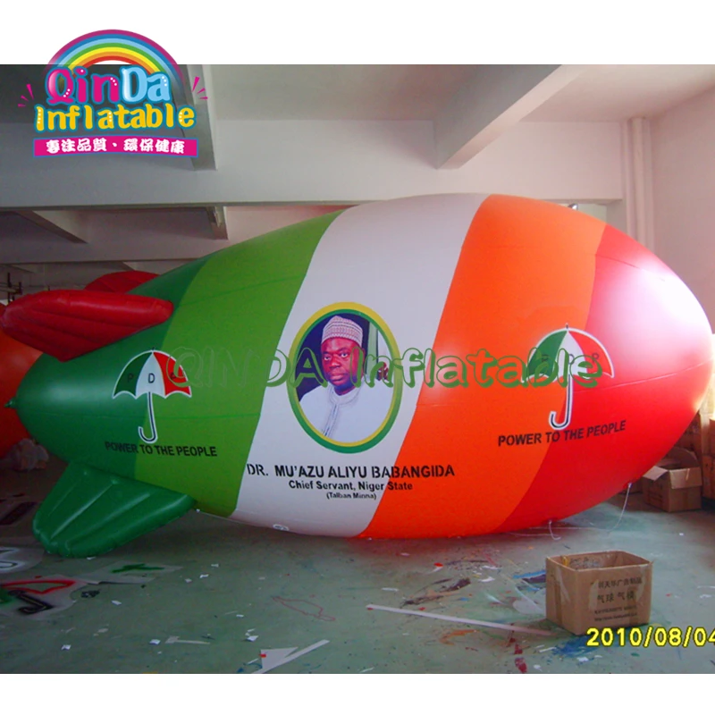 

New Design Cusgtomize Size Inflatable Helium Balloon / PVC Blimp / Airship / Airplane / Advertising inflatables For Sale