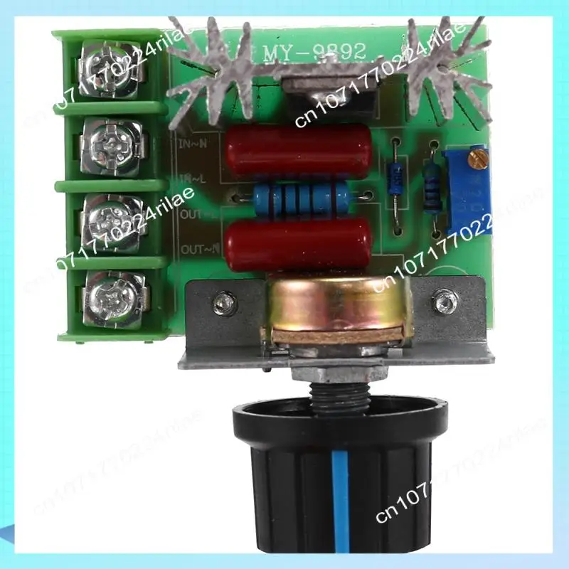A17Z 2 Pcs Speed Controller For AC Motor AC 220V 2000W Thyristor Motor Speed Control Adjustable Power Controller