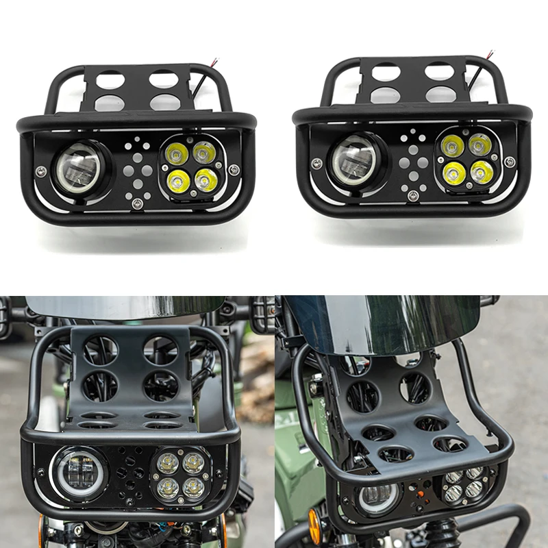 Front LED Healight With Lagguage Rack Ｄexterous Motorcycle Accessories Illuminable Fit for Honda CT125 huntercub 125 2020-2024