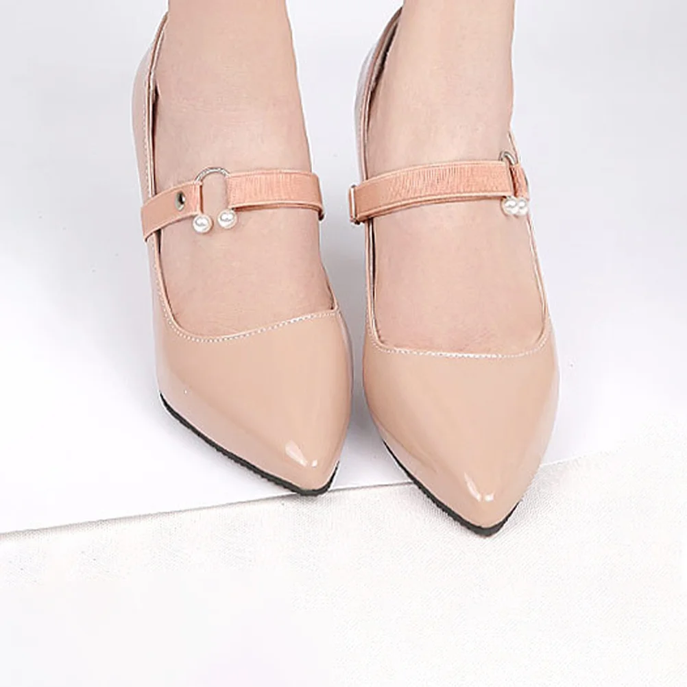 

3Pairs High Heel Straps Detachable Durable Easy Bend Fine Texture Prevent Dropping Creative Decorative Accessories Women Shoe