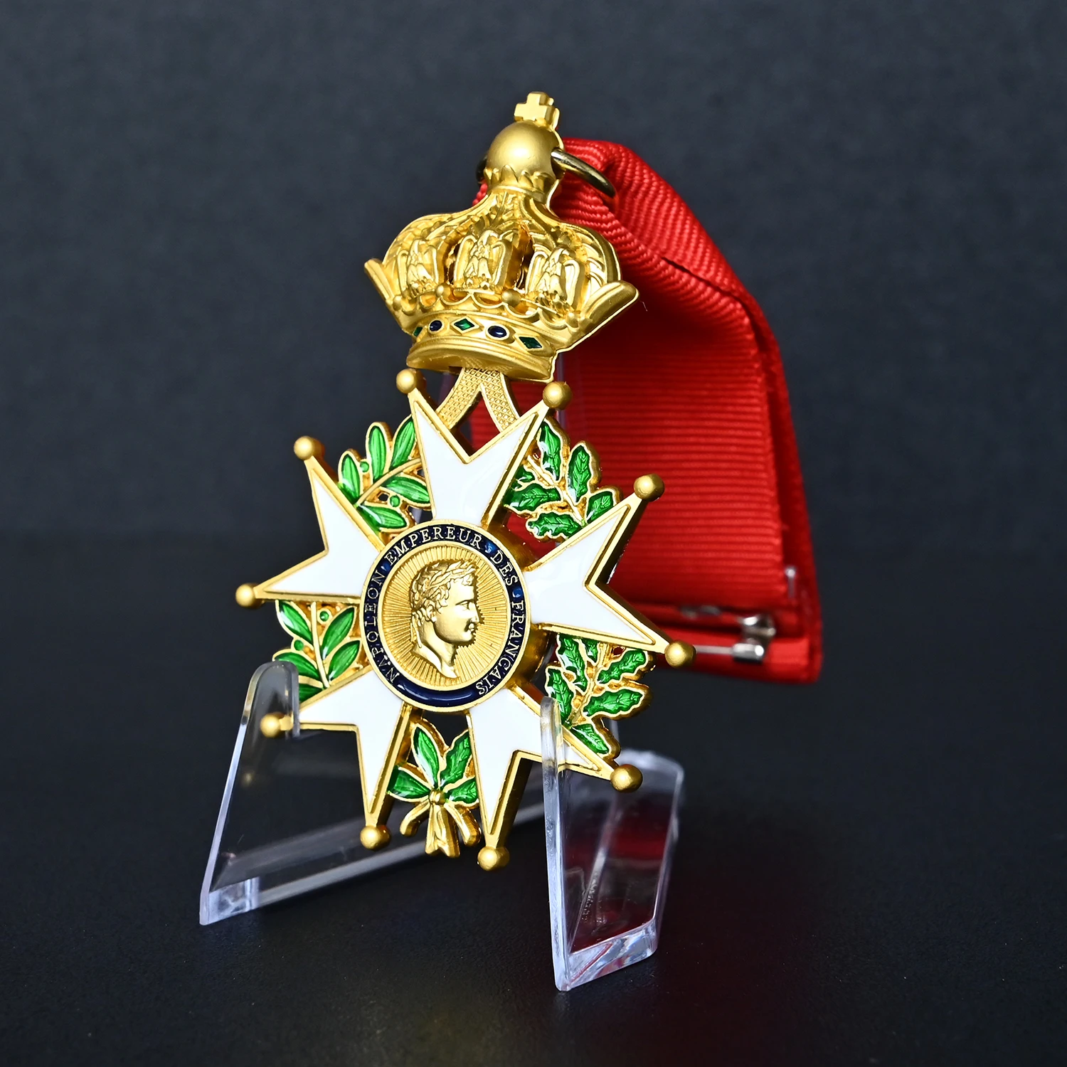 French Legion of Honor Grand Officer Badge - Napoleon Era Plated Enamel Medal