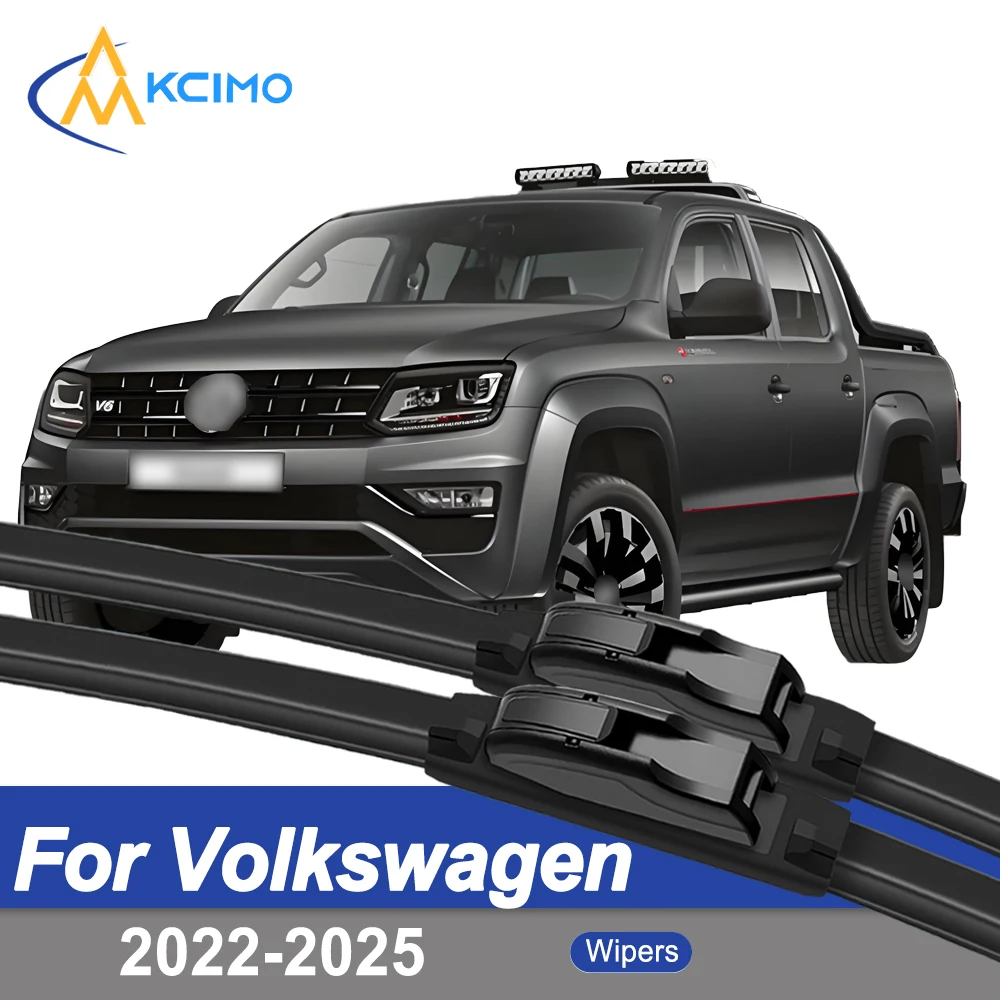 

Premium Rubber Durable Silent Windshield Wiper Blades 2pcs for Volkswagen Amarok NF 2022-2025 Front Wiper Blades Set