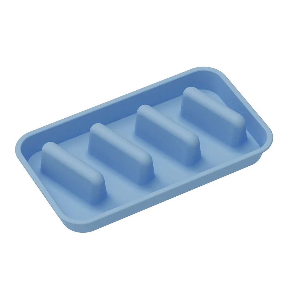 

3 Compartments Silicone Taco Holder Dining Events Blue Family Gathering Tray Buffet Tray Colorful Presentation