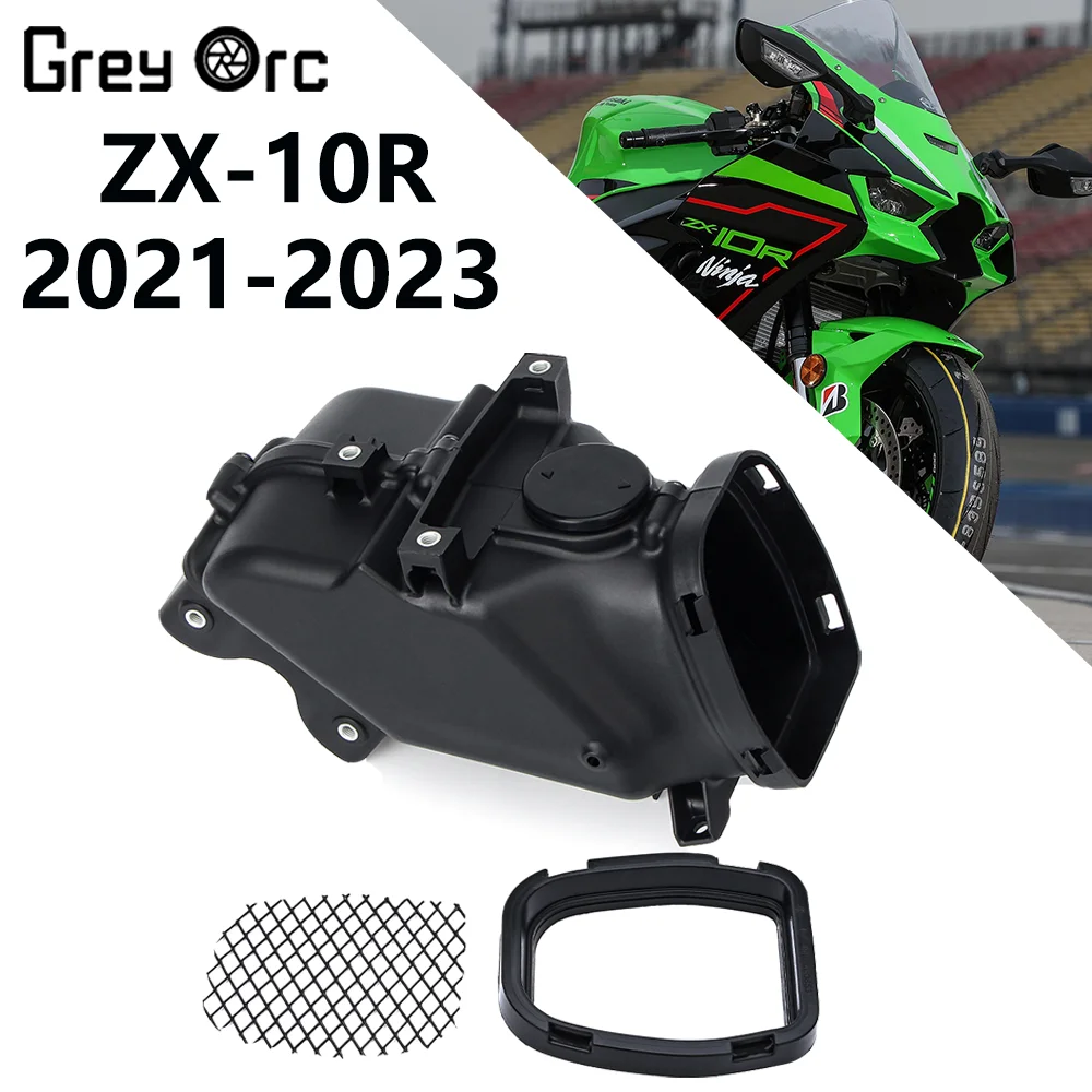 Motorcycle Stamping Air Inlet Pipe Black Ventilation Pipe For Kawasaki Ninja ZX10R ZX10R 2021 2022 2023