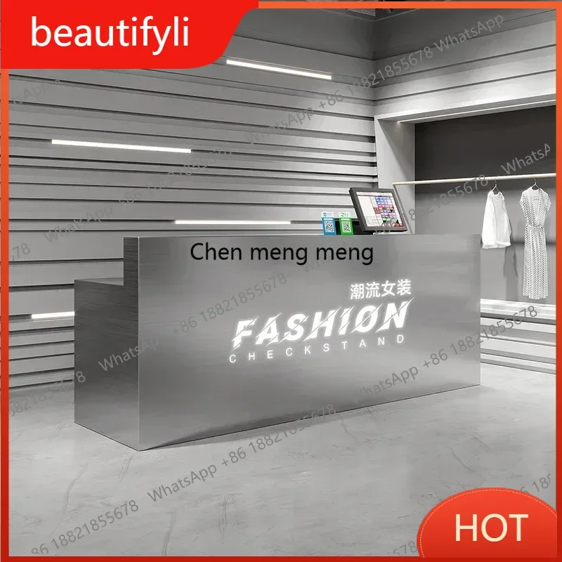 

zj6660Furniture For Hairdressing Reception Office Companies Counter Bakery Receptionist Front Desk Salon Recepcja Hairdresser St
