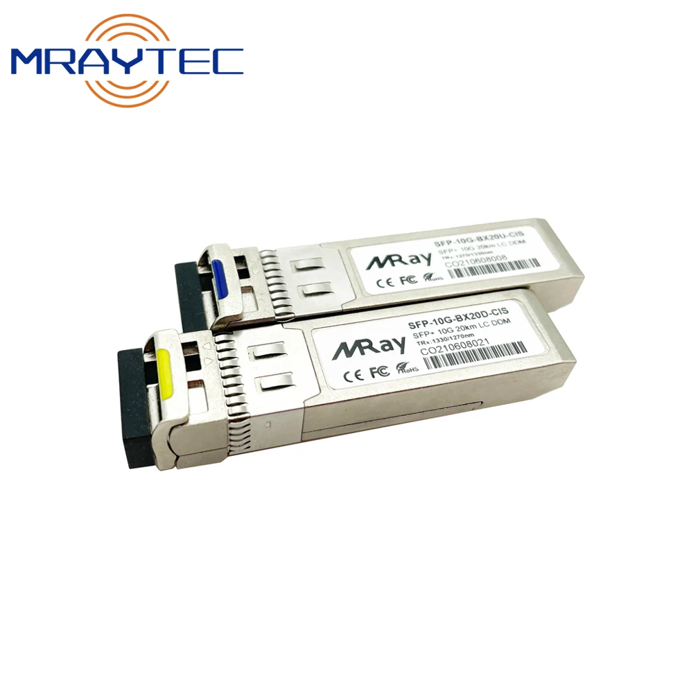 

10G SFP+ Bidi Optical Transceiver Module 20km Compatible with CISCO Simplex LC DOM WDM Tx1270nm/Rx1330nm