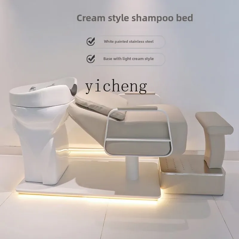 HSN Shampoo Bed Barber Shop Hair Salon Special Flush Bed Hair Salon Ceramic Basin Full Half Lying