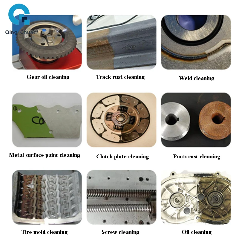 Rucksack Handheld 50W 100W Laser Lack Abisoliermaschine Rostentfernung Farbe Ölentfernung Pulslasermaschine zu verkaufen