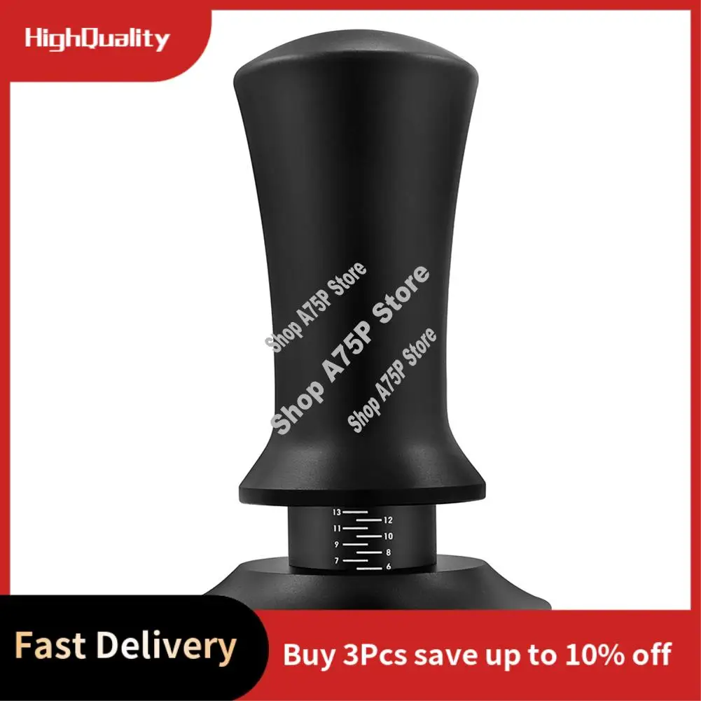 

Coffee Tamper Adjustable Depth With Scale 30Lb Espresso Springs Calibrated Tamping Stainless Steel Flat Base-Hot