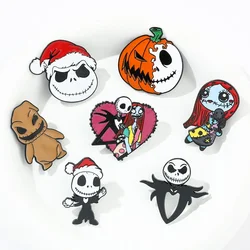 The Nightmare Before Christmas Oogie Boogie Jack Sally Pumpkin Cosplay Costume Metal Badge Pin Alloy Brooch Accessories