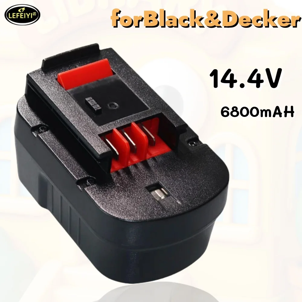 

Applicable Black & Decker 14.4V 6800mAH HPB14, 499936-34, 499936-35, A14 A144, A144EX A14F, B-8316, BD1444L, BPT1048