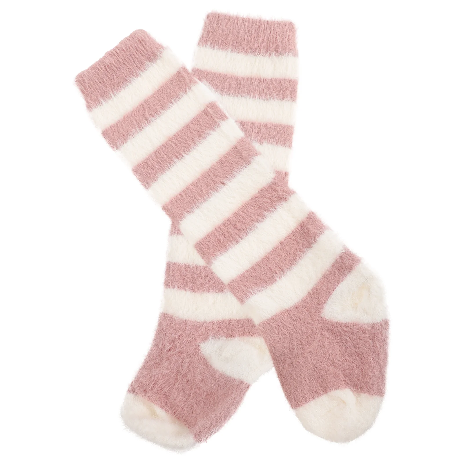 

Warm Newborn Socks Leg Covers (white Background Pink Stripe Code) Autumn and Winter Thickened Children's Knee Pads Baby