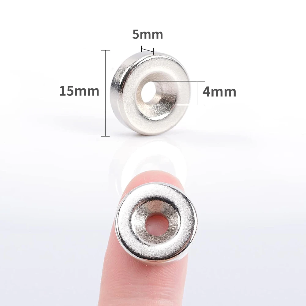 Neodymium Magnet with hole D8-15mm Small Round magnet Super Strong Rare Earth Mini Fridge Permanent magnetic