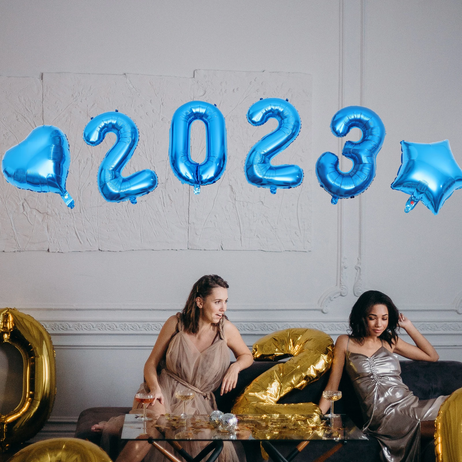 

Graduation Balloons 2023 Party Decorations Aluminum Film Ceiling Streamer Supplies nament Bright Colors Safe Grad