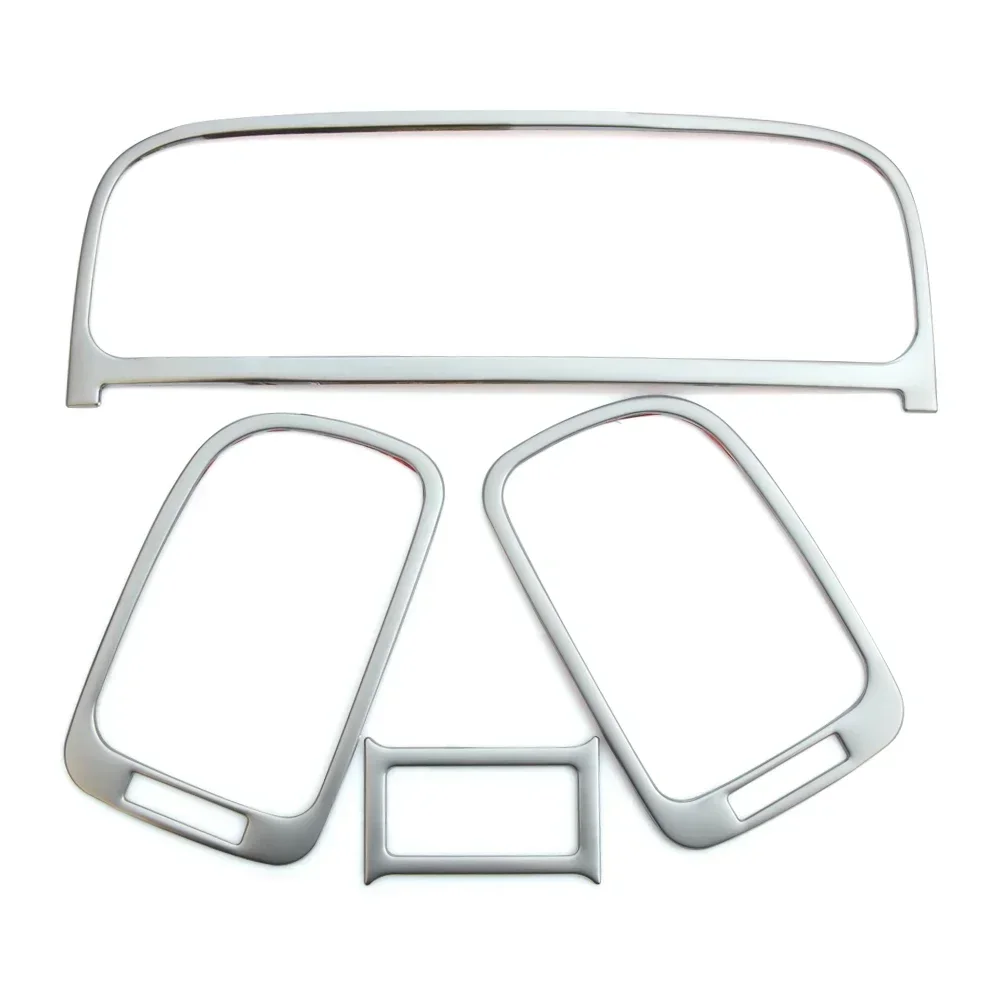4pcs/set Stainless Steel Interior Upgrade Air Condition outlet decoration circle cover For Volkswagen VW POLO 2011-2017