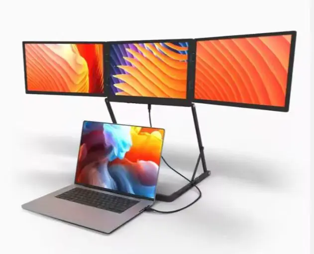 

ODM 15.6" QUADCREATE Portable Monitor with Triple IPS 1080P FHD USB-C Dual Interface Aluminum Travel Laptop Screen CUSTOMIZED