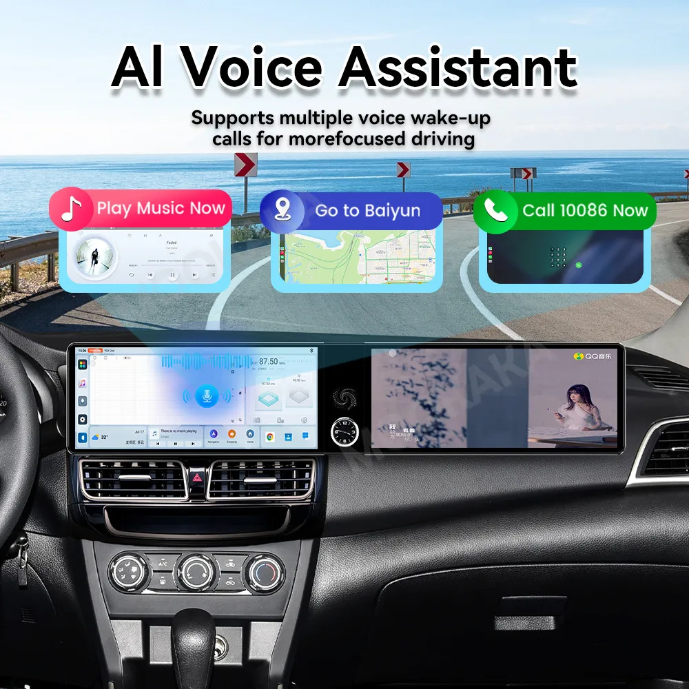 Qualcomm Android 13 Radio For Nissan Sylphy 2012+ Dual Screen GPS Multimedia Navigation Car Stereo Receiver player IPS Head Unit