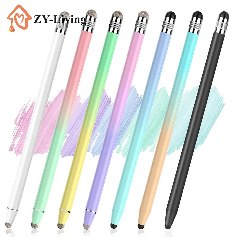1pc Mesh Fiber Capacitive Stylus Pen For Universal Capacitive Screen Smart Phone Tablet Double Nib Touch Screen Pens Drawing Pen