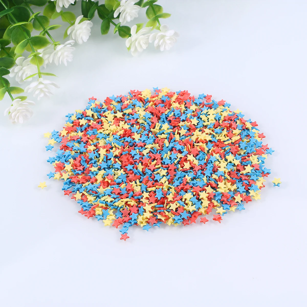 

100 G/Pack Colorful Star Filler Phone Case DIY Assceeories Mobile Clay Supplies Sprinkle Scrapbook Decoration Sprinkles Polymer